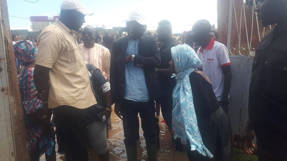 Inondations: Modou Ndiaye Rahma tance certains leaders politiques kaolackois. (Images)