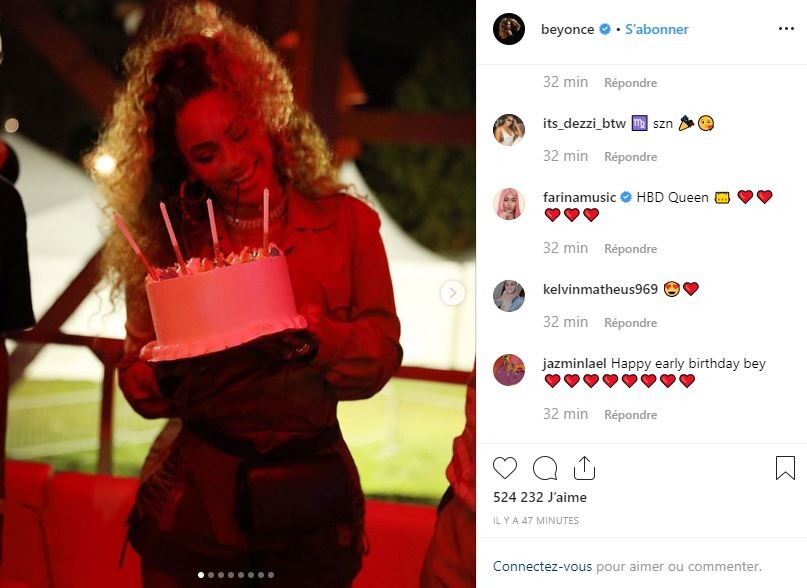 Beyoncé fête ses 38 ans et a décidé de célébrer ce jour entourée de ses proches