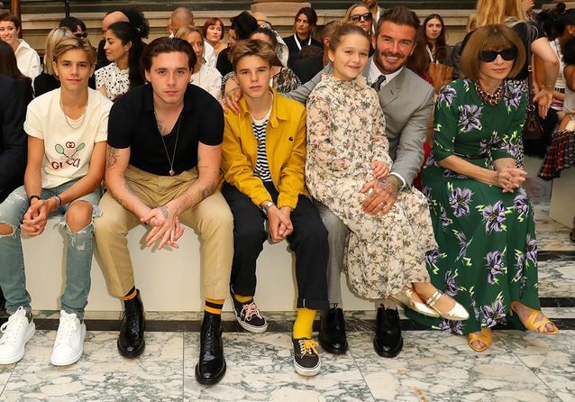 Les enfants Beckham font le buzz à la Fashion Week de Londres