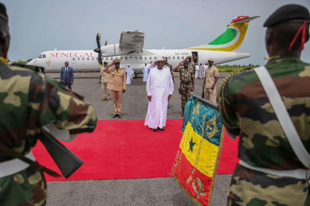 PHOTOS-Visite du Président Macky Sall chez le Khalife de Médina Gounass