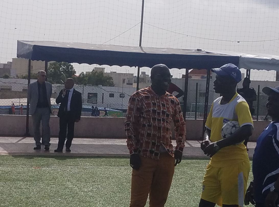 PHOTOS - Visite de Mme Roxana MARACINEANU, Ministre des Sports à Dakar Sacré-Cœur (DSC) accompagnée par le Président de Paris 2024,Tony ESTANGUET, et du Directeur général de l’Agence Française de Développement, Rémy RIOUX