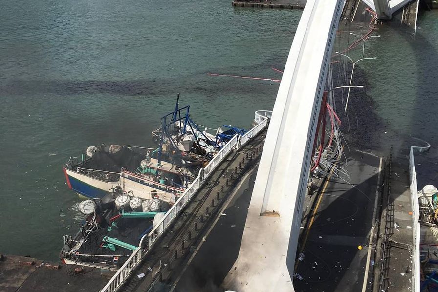 Taïwan: L'effondrement d'un pont fait plusieurs blessés