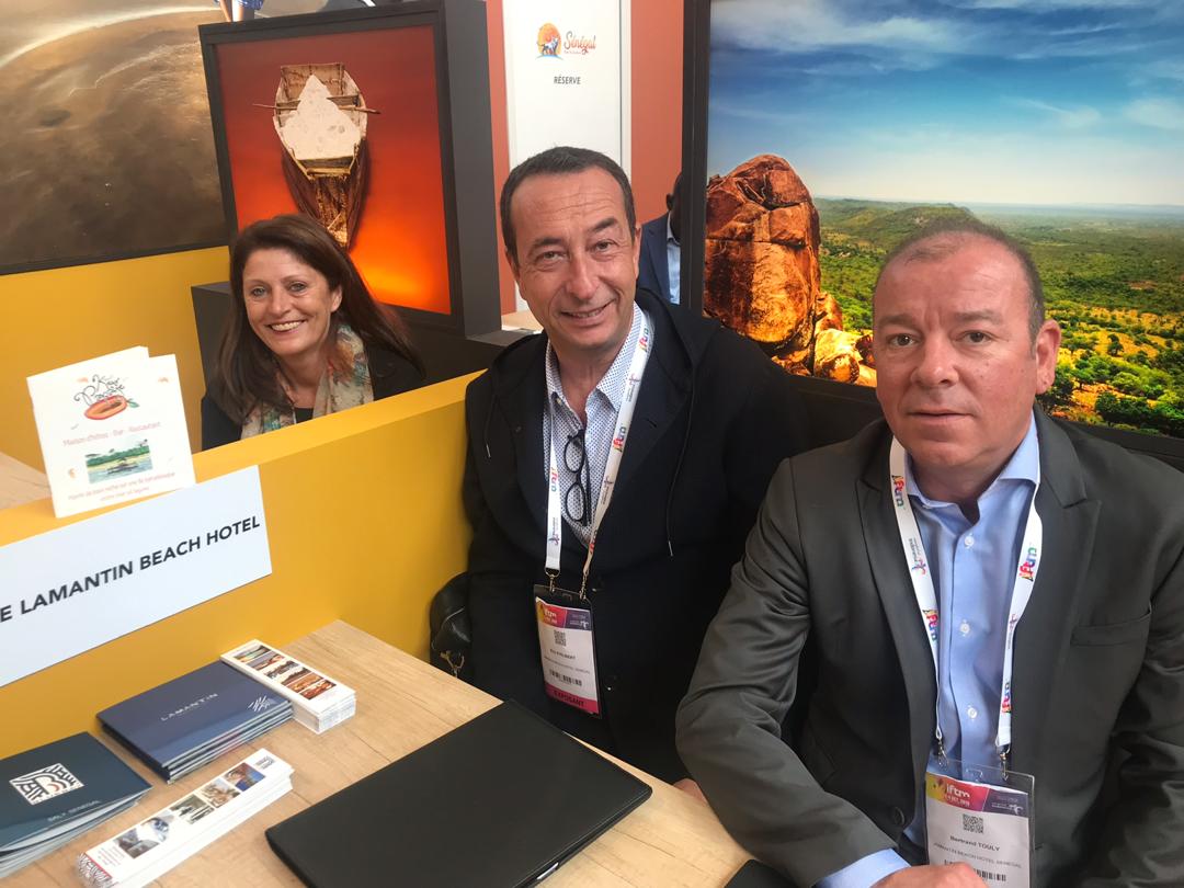 Eric Philibert, Directeur associé - Lamantin Beach, Resort & SPA, accompagné de Bertrand Touly, est venu rehausser la destination Sénégal au IFTM Top Resa 2019.