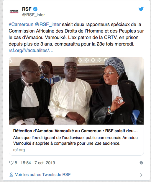 Cameroun: Nouvelle tentative pour faire libérer le journaliste Amadou Vamoulké