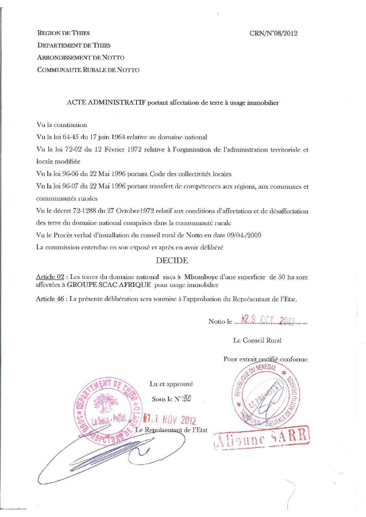 Foncier à Notto Diobass- Blocage de dossier, concurrence déloyale, iniquité de traitement, pratiques nébuleuses…: La démarche du Maire, Alioune Sarr, contestée Foncier à Notto Diobass- Blocage de dossier, concurrence déloyale, iniquité de traitement, pratiques nébuleuses…: La démarche du Maire, Alioune Sarr, contestée
