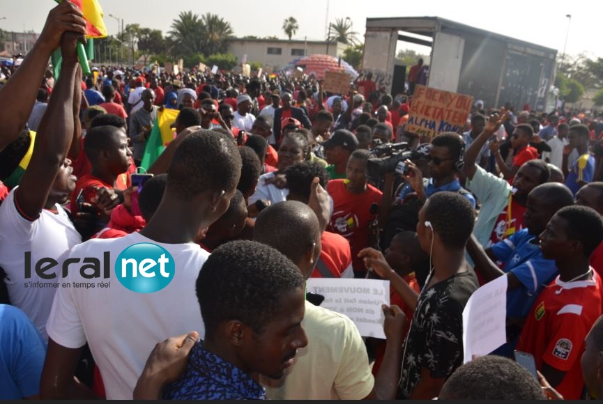 Marche pacifique pour soutenir les peuples comorien et guinéen: les activistes ont massivement répondu à l'appel