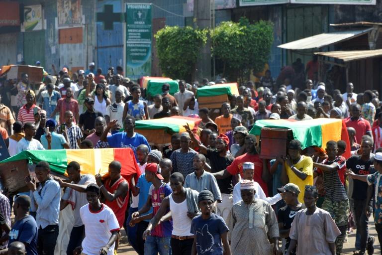 Guinée: la marche funèbre réprimée dans le sang, plusieurs  blessés par balles 