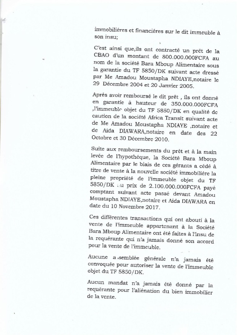Escroquerie et abus de biens sociaux: Serigne Mboup et son frère visés par une plainte…de leur sœur