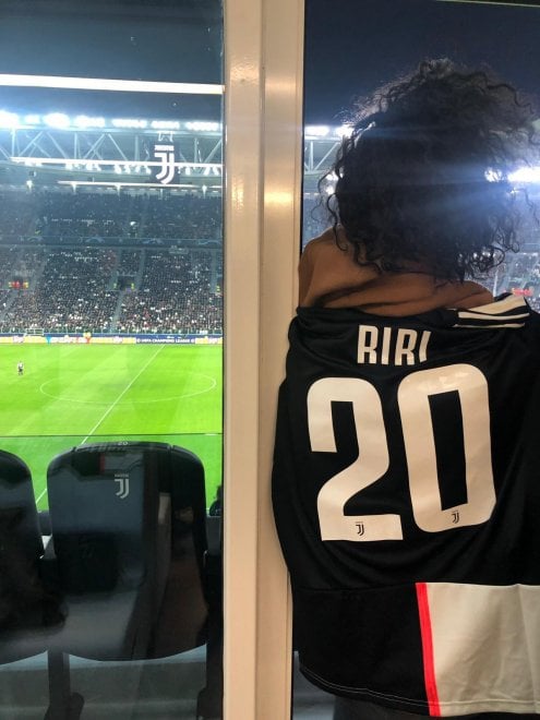 LDC – Juventus / Athletico: Rihanna était à Turin pour encourager son ami Cristiano Ronaldo (Photos)
