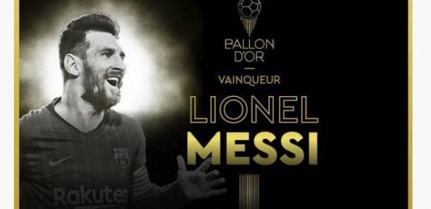 Lionel Messi (Barça) remporte le sixième Ballon d'Or France Football de sa carrière