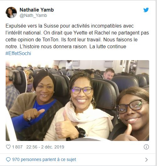 Nathalie Yamb, conseillère exécutive du Lider, expulsée de Côte d'Ivoire