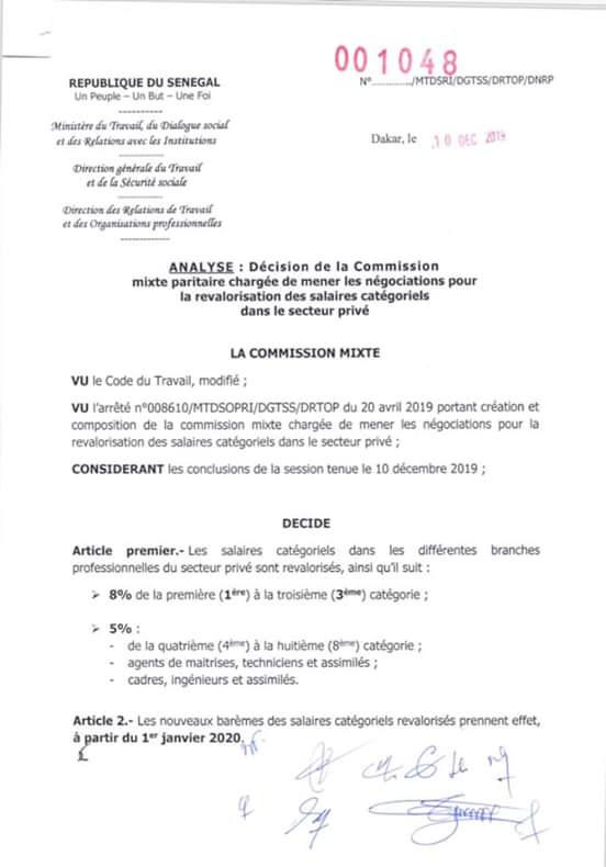 Salaires Dans Le Prive Une Hausse Entre 5 Et 8 A Partir De