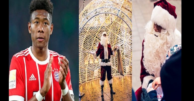 Munich: David Alaba se déguise en Père Noël dans la rue (PHOTOS)