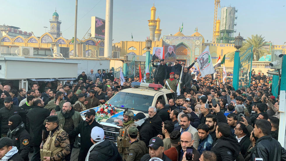 "Mort à l'Amérique", le cri de milliers d'Irakiens aux funérailles du général iranien Soleimani