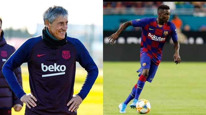 Fc Barcelone: Le nouveau coach Quique Setién interpellé sur le cas Moussa Wagué