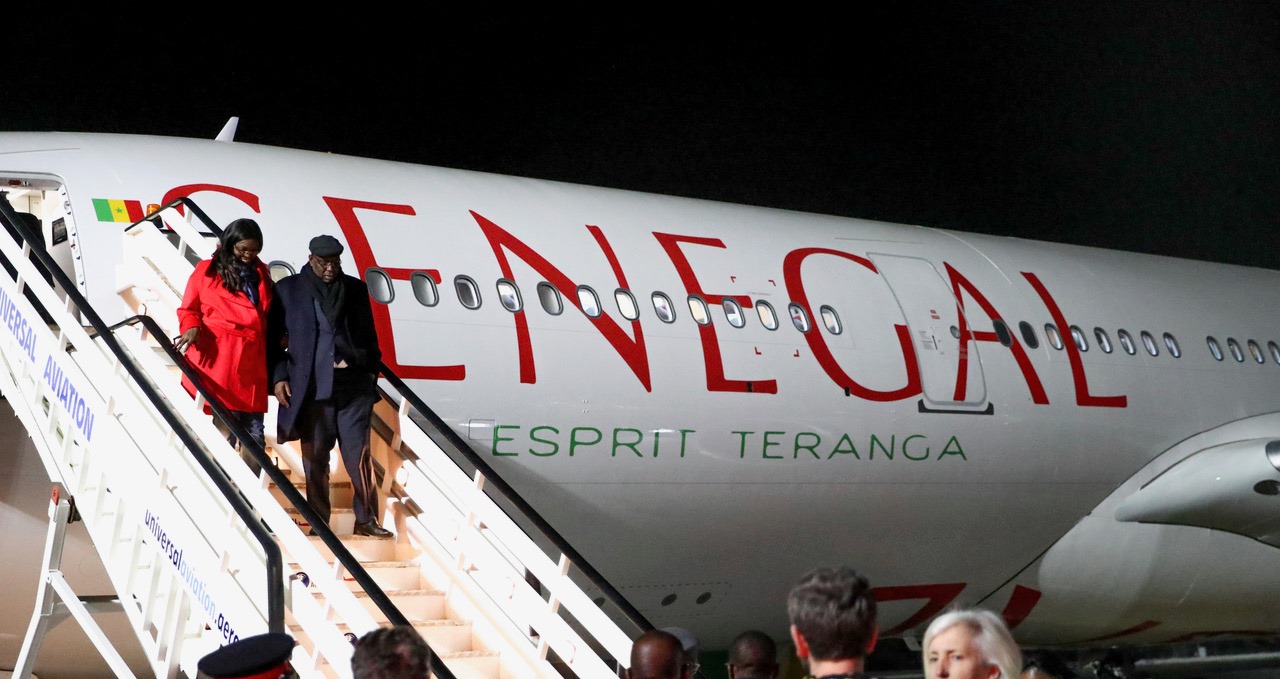 Arrivée à Londres du Président Macky Sall