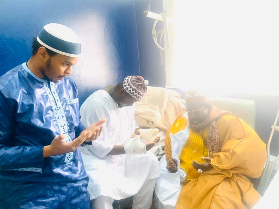 PHOTOS - Imam Cheikh Tidiane Aliou Cissé au chevet d'Abdou Aziz Américain