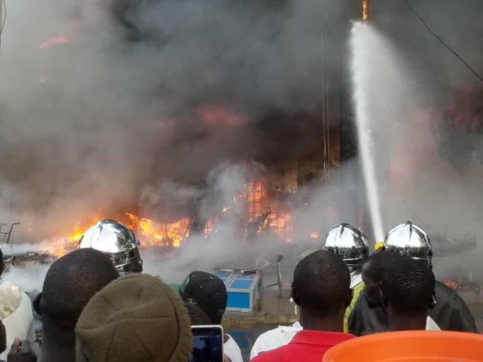 Incendie à Kaolack: Le restaurant "Chez Maty" réduit en cendres