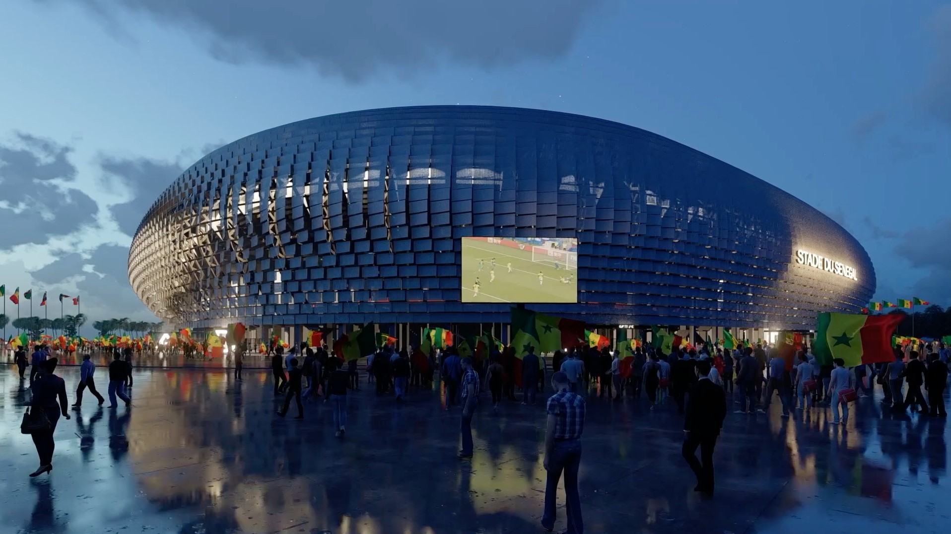 Pose de la Première pierre du Stade du Sénégal 🇸🇳📸⚽️