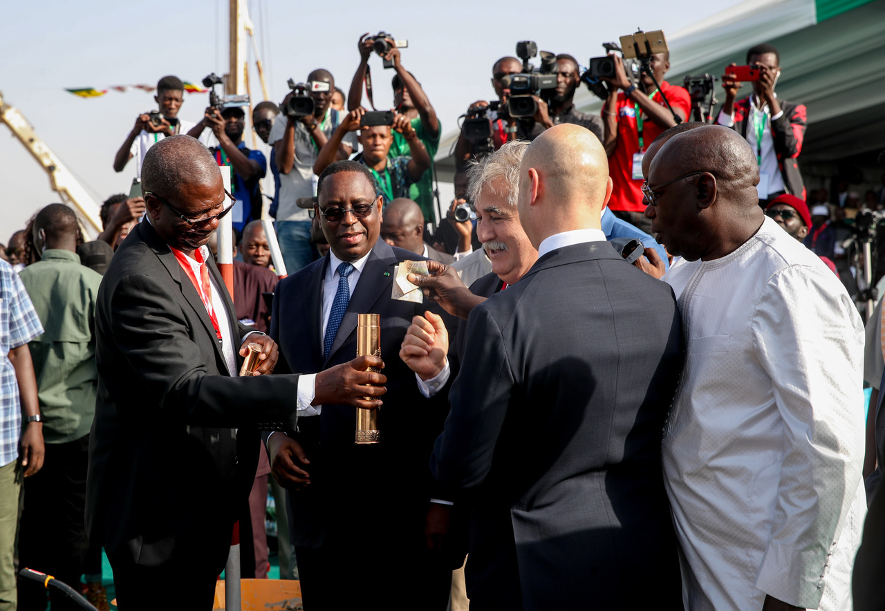 Pose de la Première pierre du Stade du Sénégal 🇸🇳📸⚽️ Pose de la Première pierre du Stade du Sénégal 🇸🇳📸⚽️