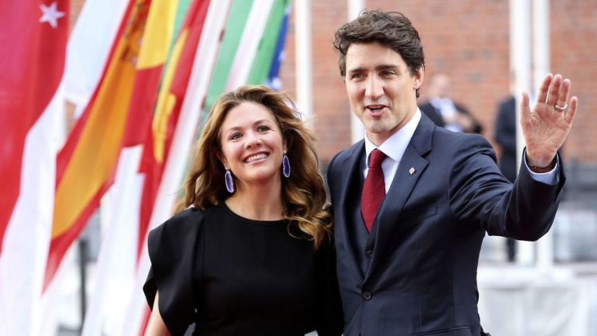 Justin Trudeau confiné, son épouse contaminée par le coronavirus