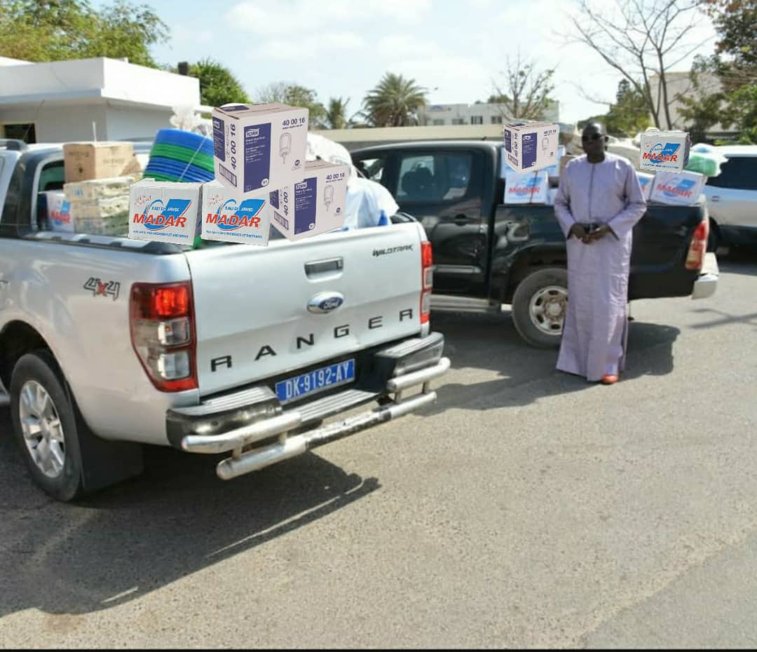 Lutte contre le coronavirus: Ibrahima Sall du parti Model, apporte son soutien au Ministère de la Santé (Images)