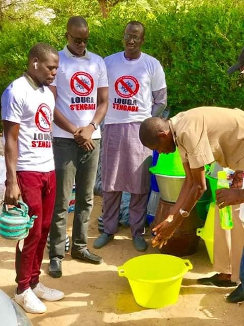 PHOTOS - Les jeunes de Louga lancent un campagne de sensibilisation de lutte contre la coronavirus