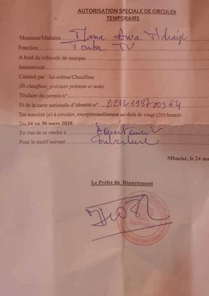 TOUBA/COUVRE-FEU: Une journaliste et son caméraman tabassés