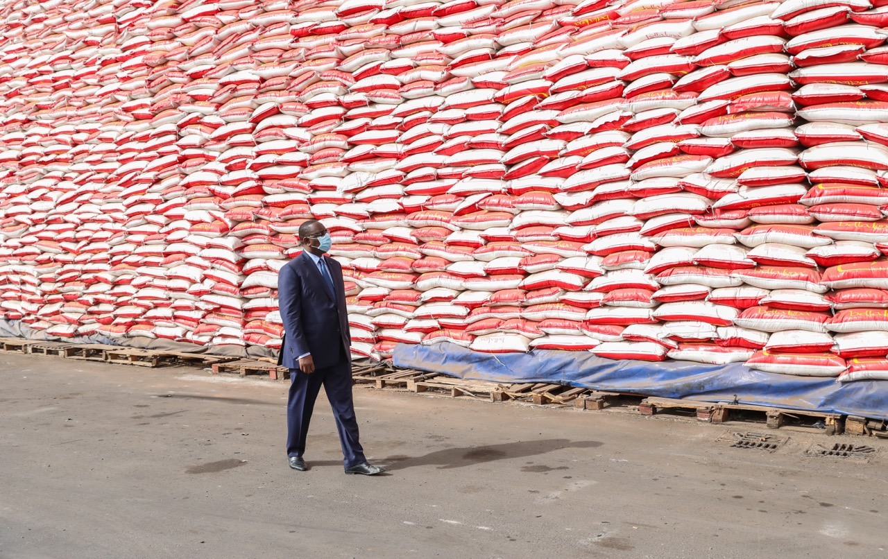 Réception du 1er lot de vivres dans le cadre de l'aide alimentaire d'urgence