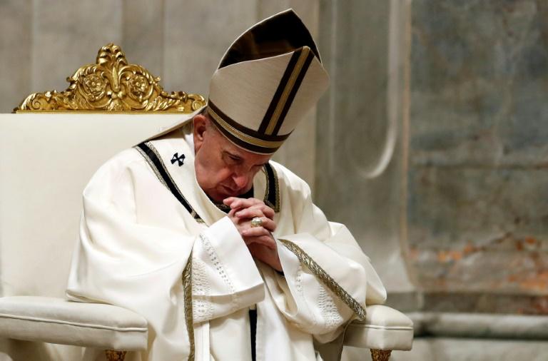 Le Pape François pendant l'audience générale hebdomadaire au Vatican, le 23 octobre 2019