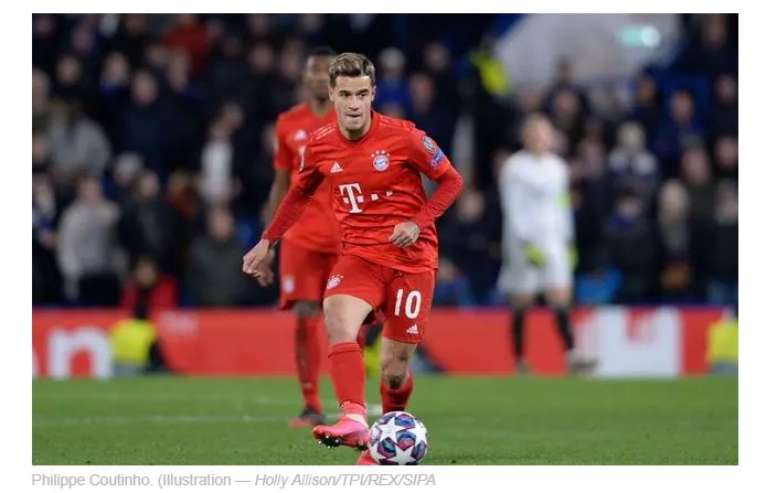 Bayern Munich: Le milieu de terrain Philippe Coutinho opéré d’une cheville