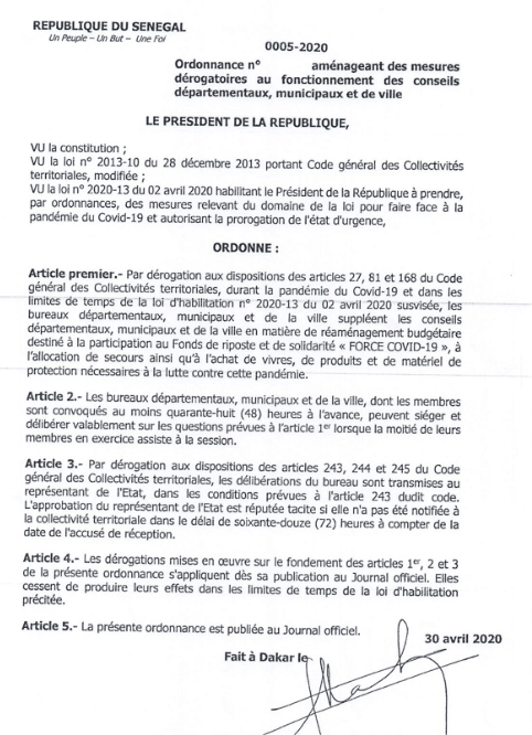 Appui aux familles vulnérables: Macky Sall signe une nouvelle ordonnance