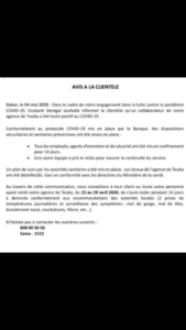 Covid-19: Un agent de Ecobank Touba testé positif
