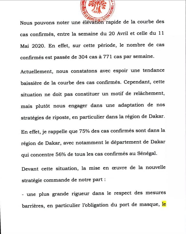 COVID-19 / Trois mois après la détection du premier cas: Abdoulaye Diouf Sarr fait le point (Vidéo)