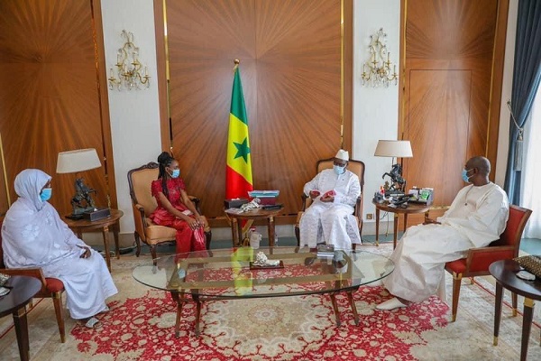Education nationale: Diary Sow, deux fois meilleure élève du Sénégal, reçue par le Président Macky Sall