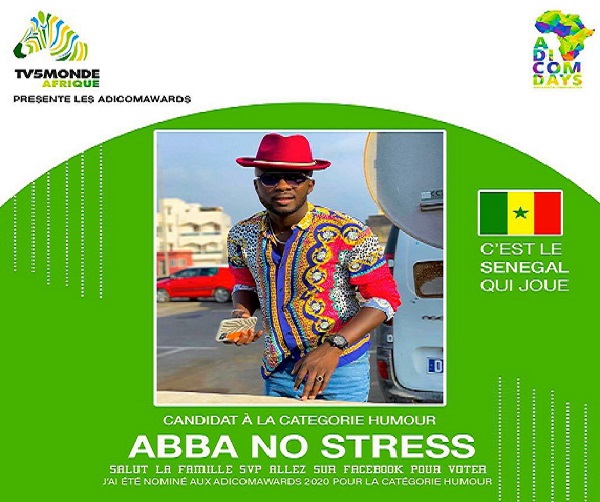 Adicom Days - Africa Digital Communication: Abba No Stress parmi les acteurs francophones nominés de cette édition 2020