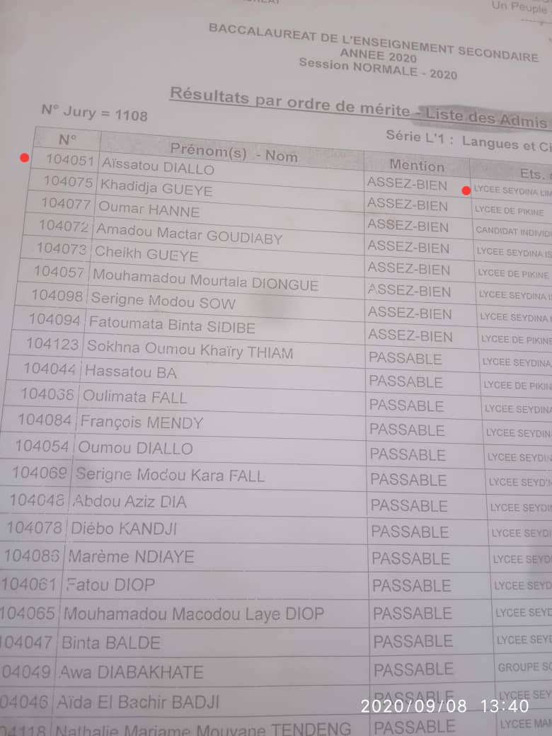 Affaire de la fille qui aurait accouché en plein examen...: La famille confirme l'information et apporte des preuves