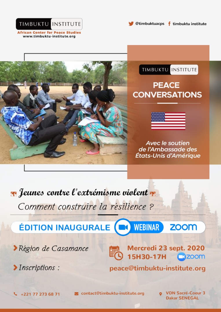 « Peace Conversations », les premiers Webinaires Zoom en Casamance