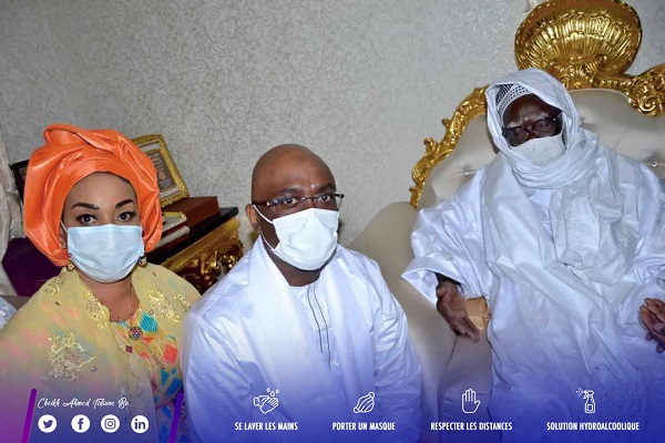Veille de Magal de Touba 2020 : Cheikh Ahmed Tidiane Bâ, DG de la CDC,  en visite chez le Khalife général et d’autres guides religieux