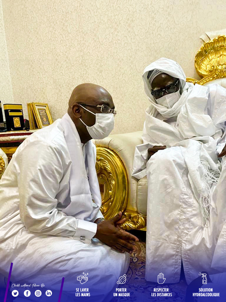 Veille de Magal de Touba 2020 : Cheikh Ahmed Tidiane Bâ, DG de la CDC,  en visite chez le Khalife général et d’autres guides religieux