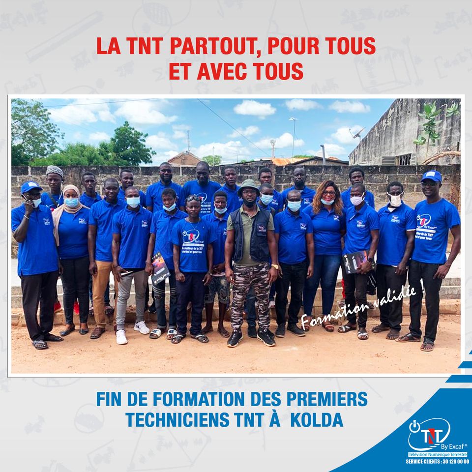 La première équipe technique de la TNT à Kolda, vient de finir sa formation