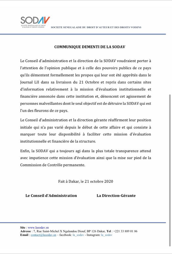 Affaire Macky Sall, Youssou Ndour et l'audit de la Sodav: Le démenti de Ngoné Ndour