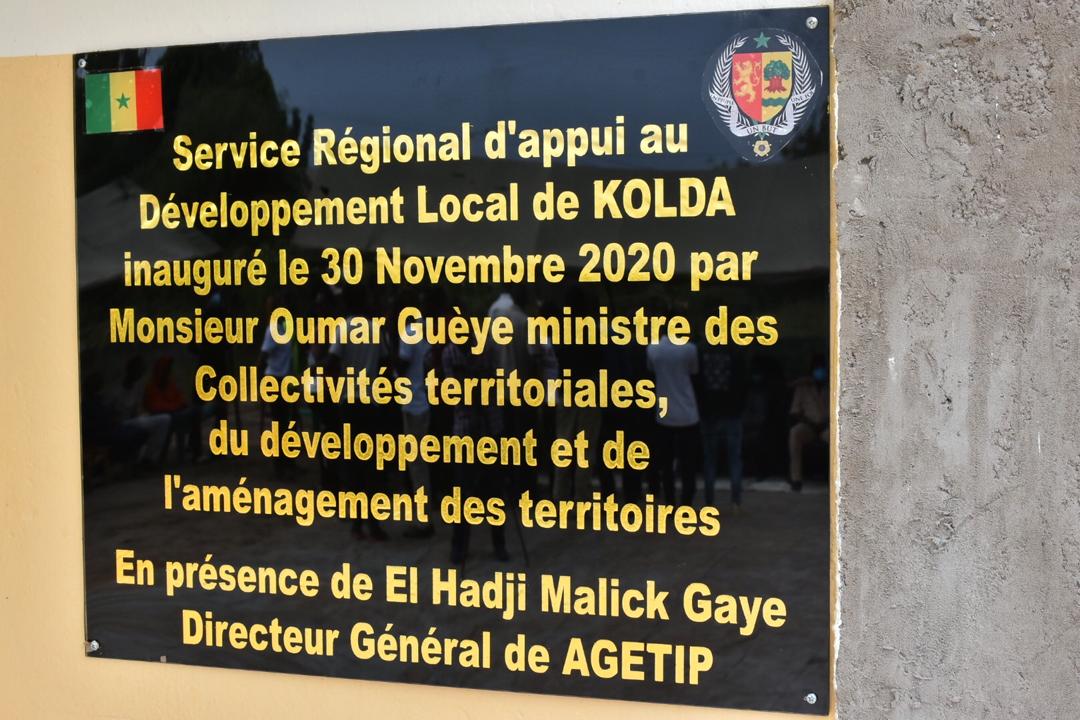 Kolda étrenne ses nouveaux locaux du Service régional d’appui au Développement local, d’une valeur de 45 millions FCfa