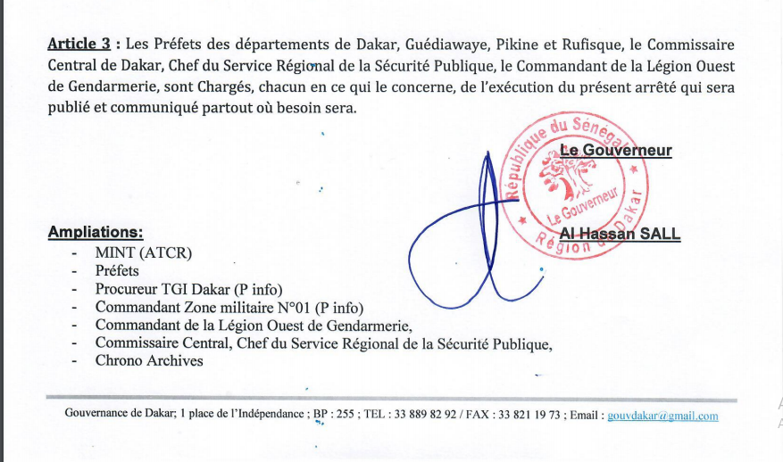 Voici l'arrêté portant suspension des autorisations de faire de la musique, des chants, et danses dans les débits de boissons(Documents)