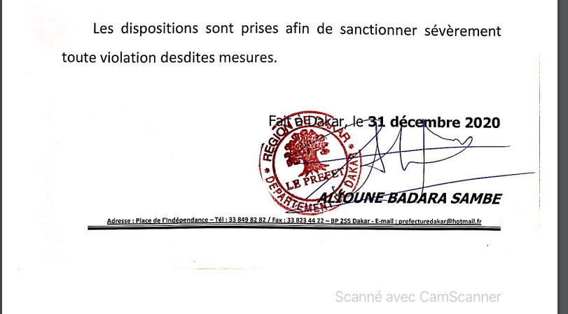 Covid-19 et fin d'année: Les salles destinées à la tenue des soirées dansantes, restent fermées, les rassemblements à la Place de l'indépendance, de la Nation, etc., interdits...
