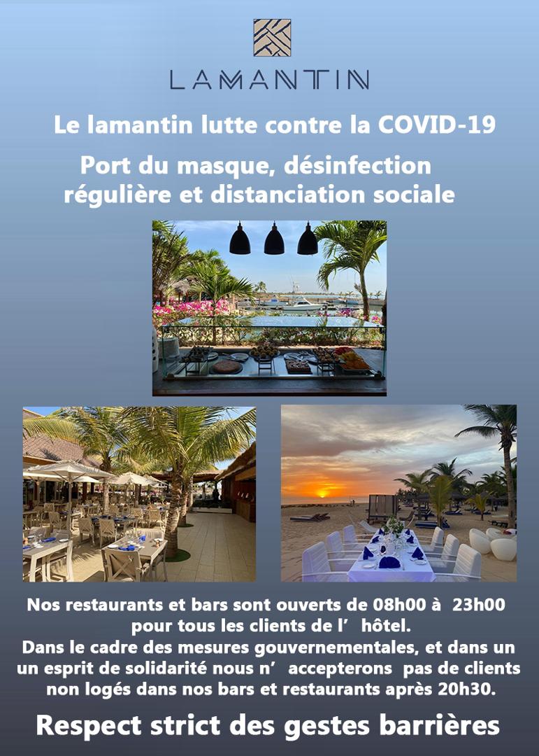 Le Lamantin Beach lutte contre la COVID-19