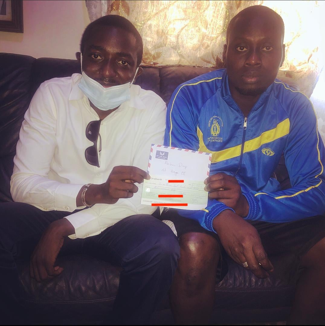 PHOTOS/ Victime d’Avc: Un montant de 1 130 000 FCfa remis à Abibou Diop dit Baye Eli