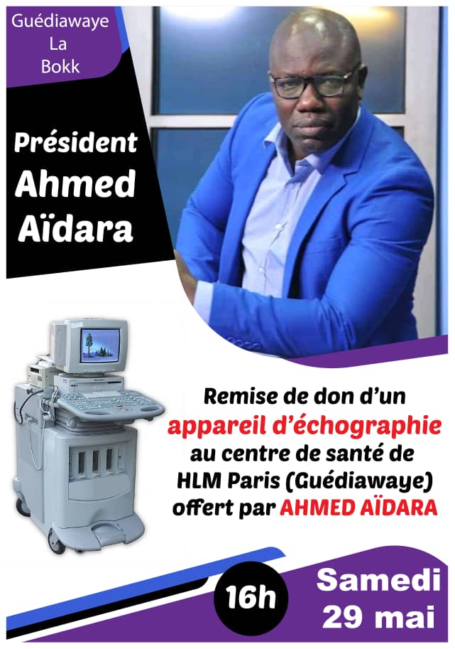 Guédiawaye s’équipe: Ameth Aïdara offre un appareil d’échographie au Centre de santé des HLM Paris