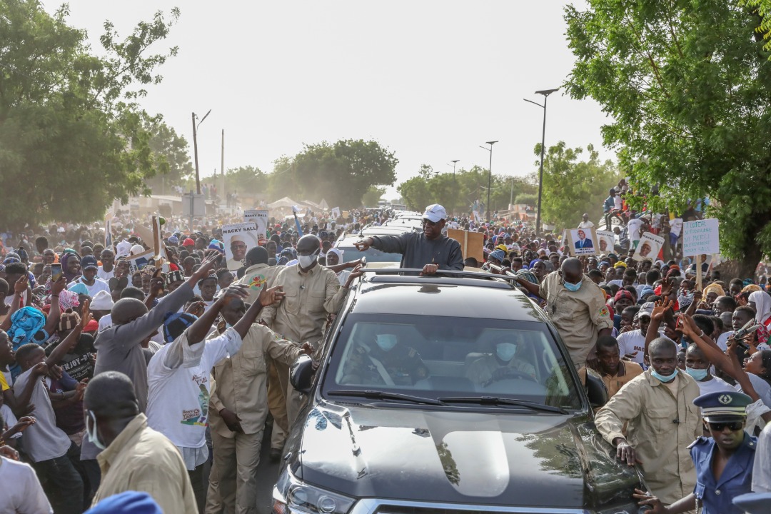Autre localité , autres images : l’accueil du président Macky Sall à Mbirkilane Autre localité , autres images : l’accueil du président Macky Sall à Mbirkilane