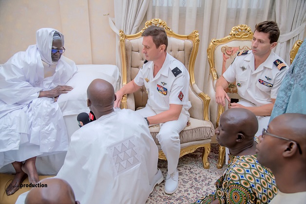 En visite à Touba pour le Grand Magal: La délégation de la Marine française reçue par Serigne Mountakha, Khalife général des Mourides